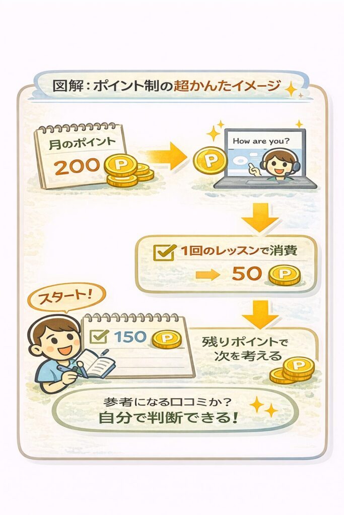 ポイント制の超かんたんイメージ