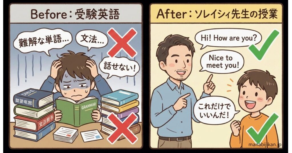 「英語は難しくない」というソレイシィ先生のメソッド