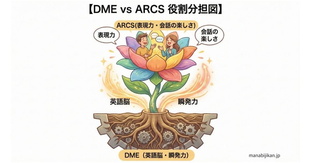 DME vs ARCSの役割分担