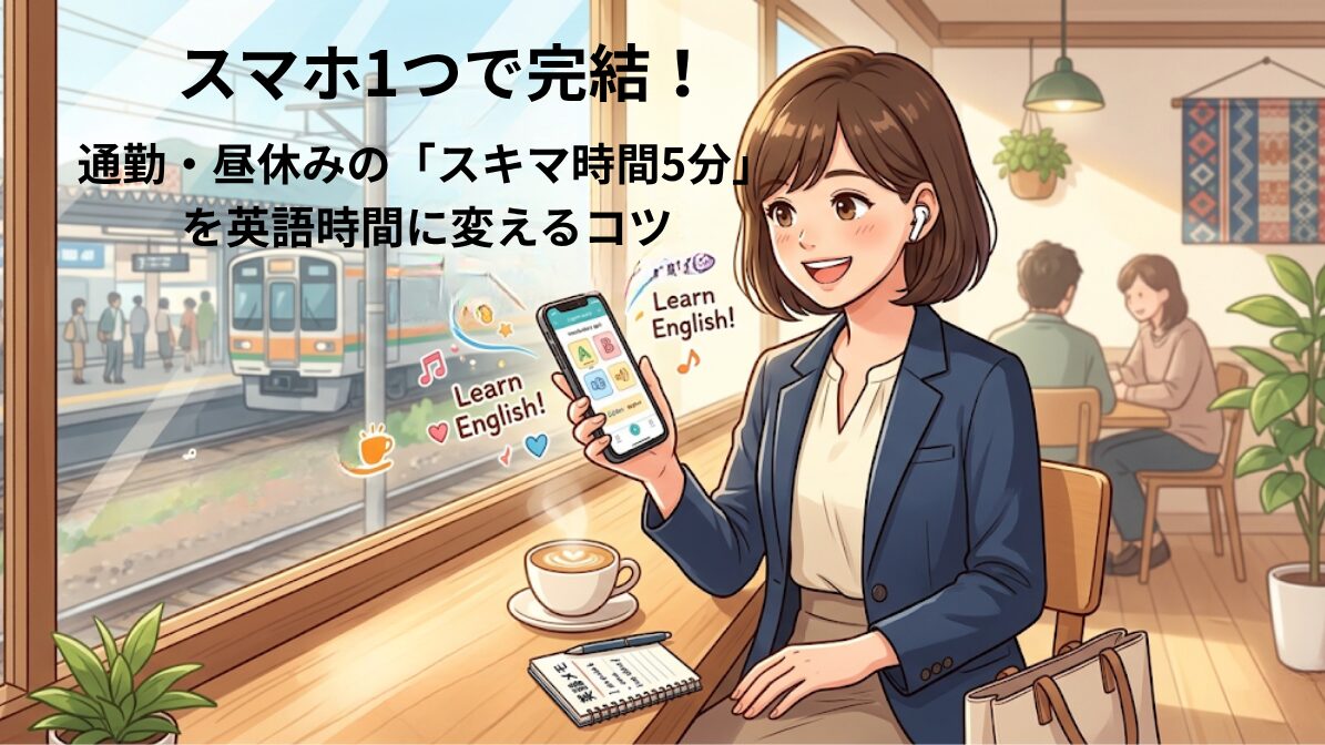 通勤・昼休みの「スキマ時間5分」を英語時間に変えるコツ